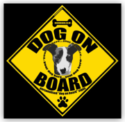 Single "Dog on Board" Sign